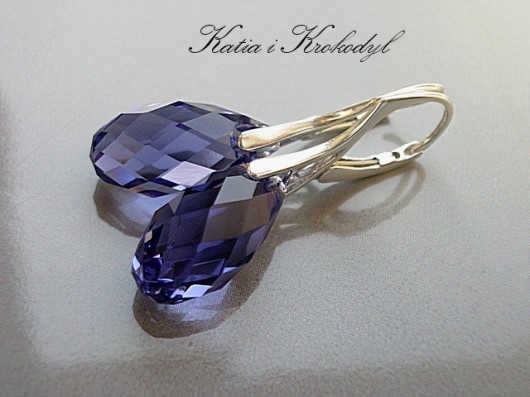 kryształ SWAROVSKI BRIOLETY TANZANITE Katia i krokodyl