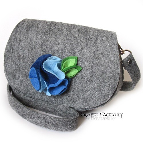 Denim Rose - mała listonoszka Craft Factory