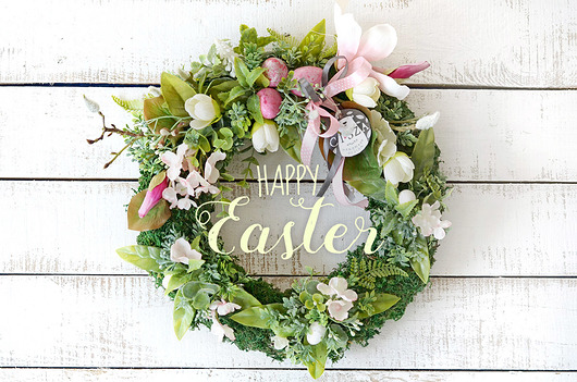 wianki wielkanocne duży wianek " wybuchła wiosna"