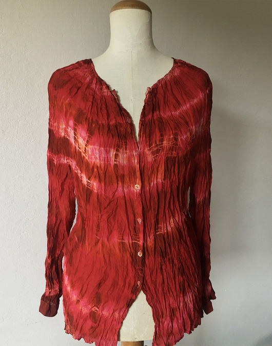 koszule damskie  Jedwabna bluzka koszulowa LOHITHA