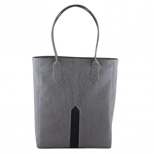 PILLAR - duża torba - shopper - szary i czerń incat