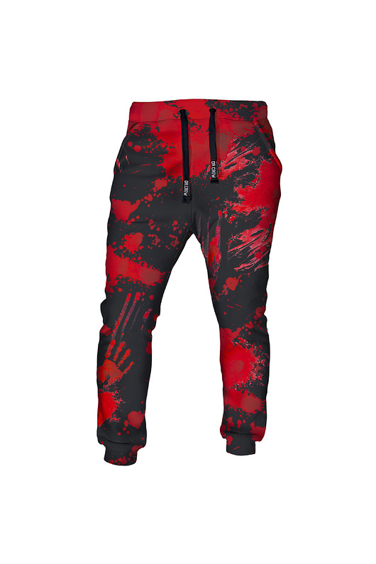 spodnie dresowe damskie DR.CROW Spodnie Fullprint Zombie Black