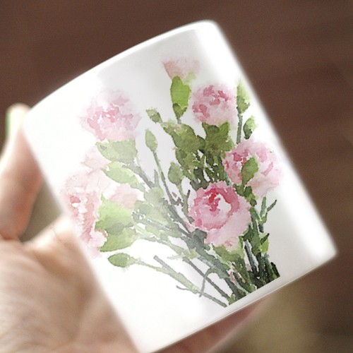 Goździki Kubek ONE MUG A DAY