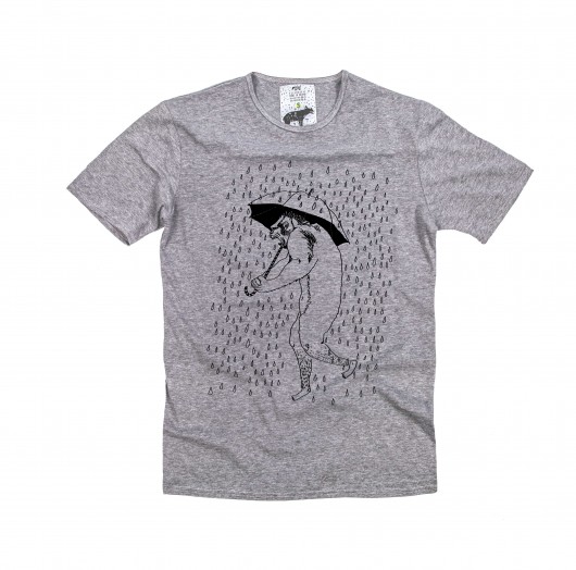 T-shirt męski 'king-kong w deszczu' dziendobry