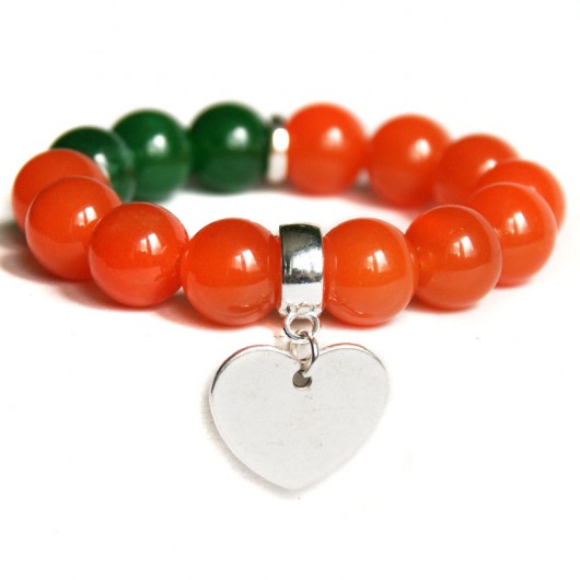 NEW COLLECTION : orange & green : HEART kaktusia