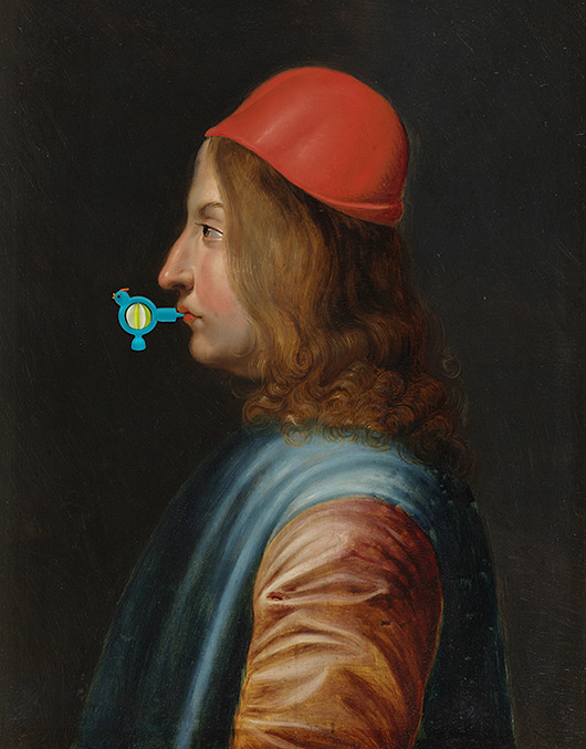 obrazy The man with the bird - dekoracja ścienna