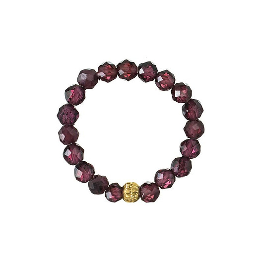 pierścionki elastyczne Pierścionek elastyczny granat kulka pozłacana