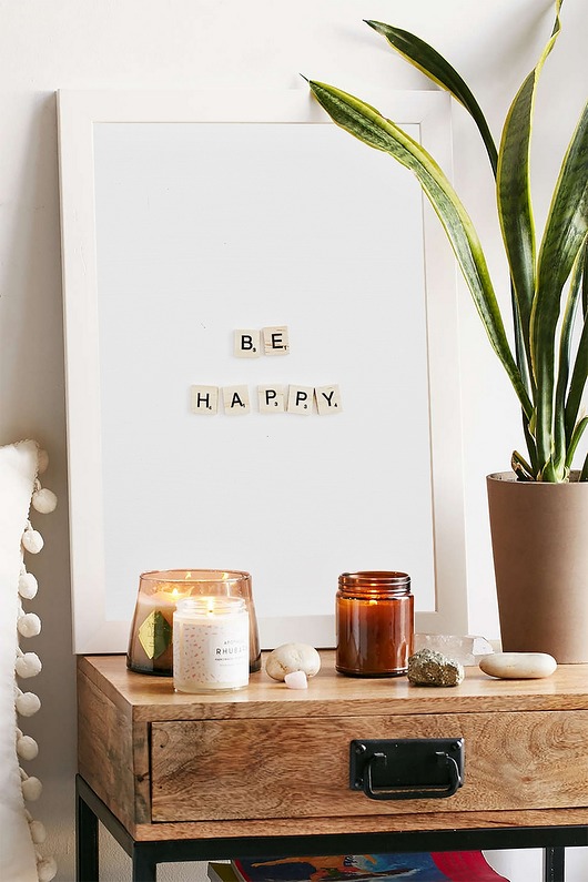 Plakat skandynawski Be Happy myscandi