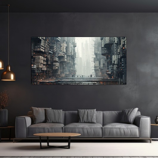 plakaty Futurystyczna Japonia, Cyberpunk - Plakat - Loft, Minimalizm