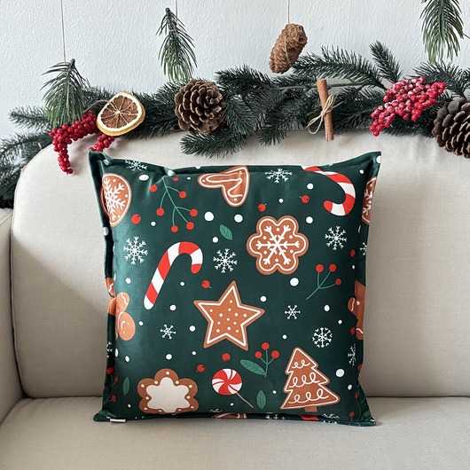 Boże Narodzenie - inne Poduszka Dekoracyjna Świąteczna Pierniczki Boże Narodzenie