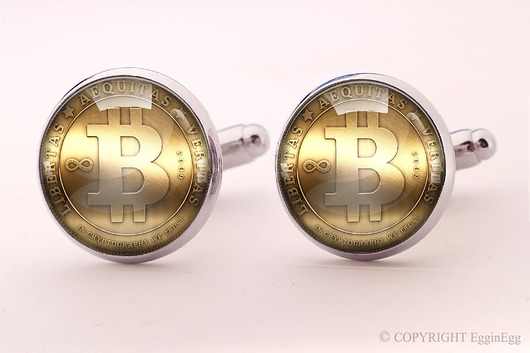 Bitcoin - spinki do mankietów - 0764 EgginEgg Men