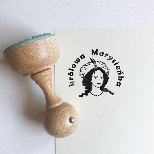 stemple Stempel królowa Marysieńka
