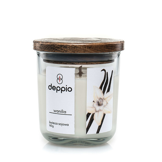 Świeca zapachowa - wanilia 160g deppio