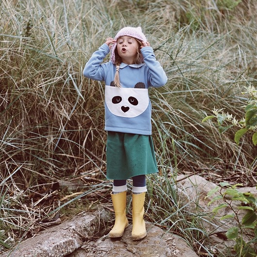 bluzki dla dziewczynki Bluza Panda Wanda