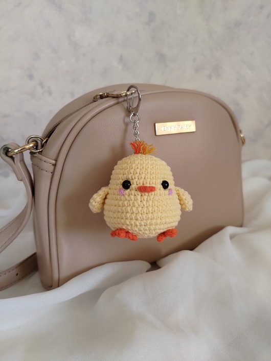 breloki Brelok kurczaczek, Brelok kura dla dziecka, Brelok na prezent