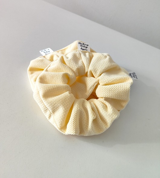 gumki do włosów Scrunchie BANANA 3szt - frotka do włosów velvet