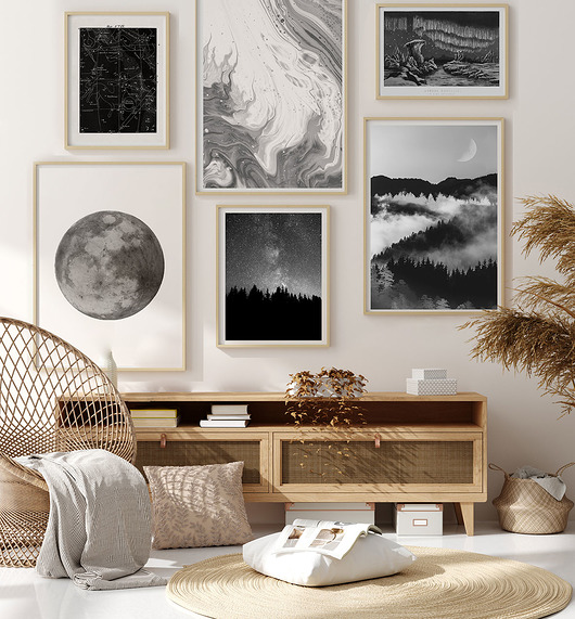grafiki i ilustracje STARS  Zestaw grafik  50x70 i A3