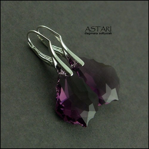 kryształ SWAROVSKI BAROQUE - AMETHYST - ZAMÓWIENIE Astari