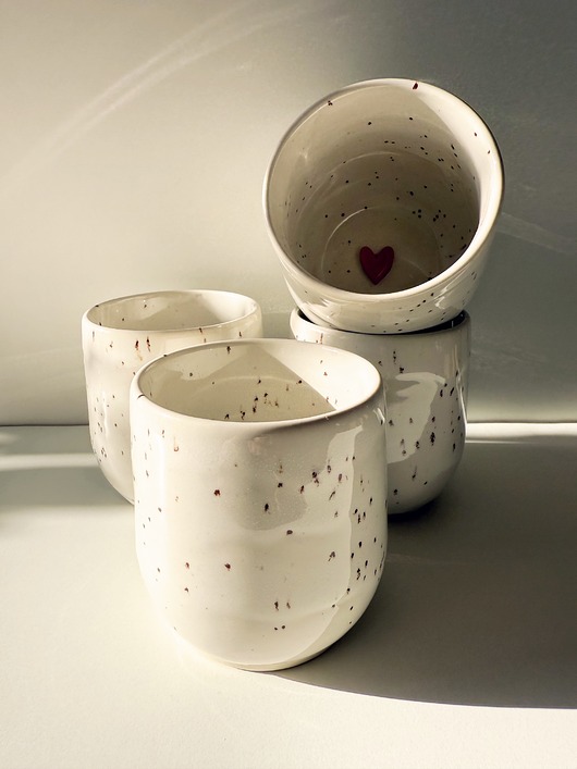 kubki Czarka ceramiczna baryłka z serduszkiem