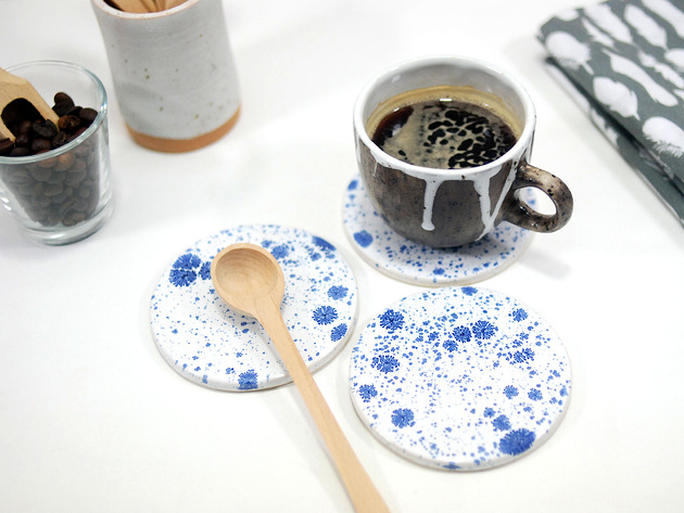 podkładki do kuchni Nakrapiane podkładki pod kubek - lód