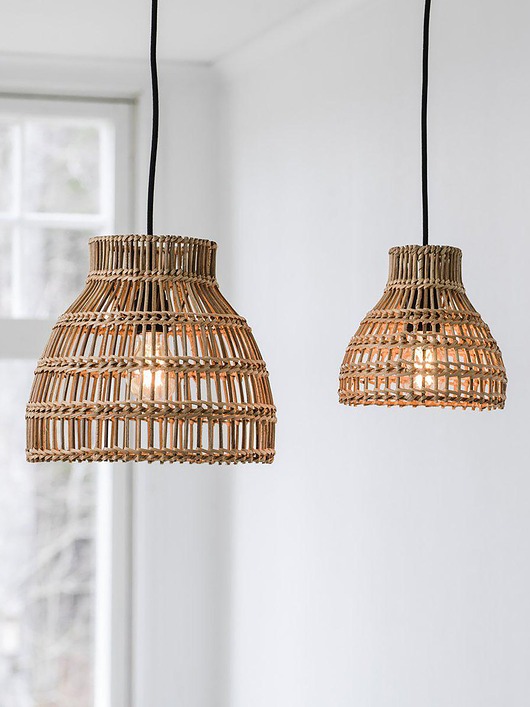 lampy wiszące Ręcznie pleciona lampa wisząca Sarah Natural