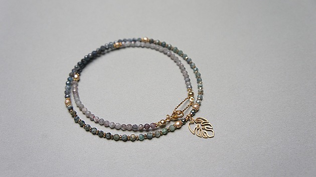 chokery Kyanit three colours /choker/ naszyjnik - Szlachetna kolekcja