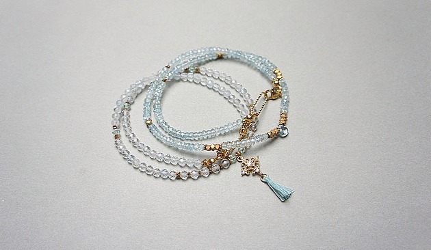 chokery Topaz vol. 3 /choker/ naszyjnik -  Szlachetna kolekcja