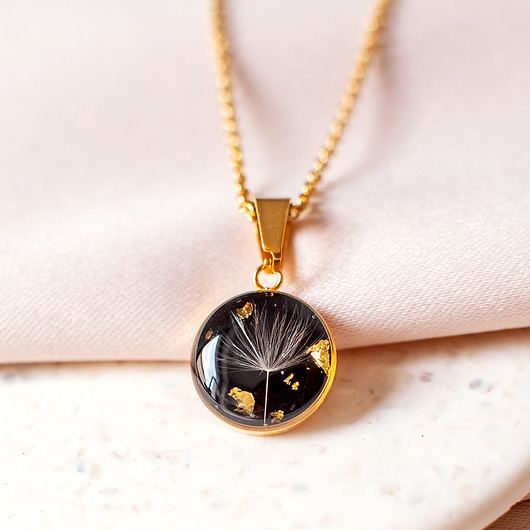 wisiory Wisiorek z rzęsek dmuchawca