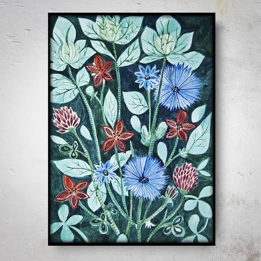 FIELDS plakat 30x40cm muamua design