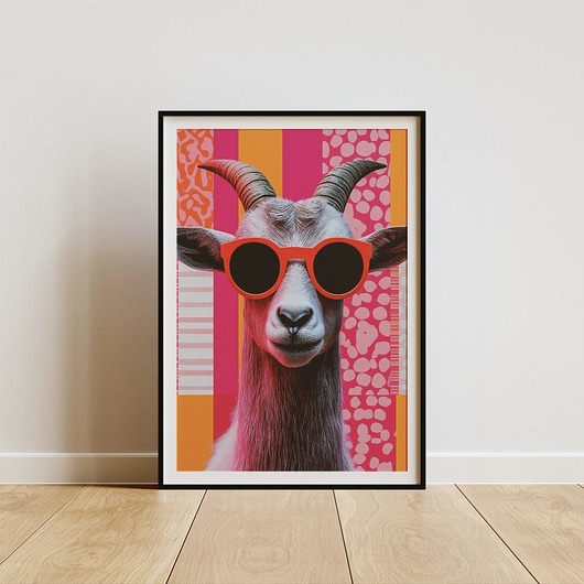 plakaty Plakat - Funky goat