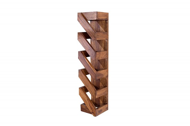 Regał stojak na wino drewno sheesham 70cm Home Design