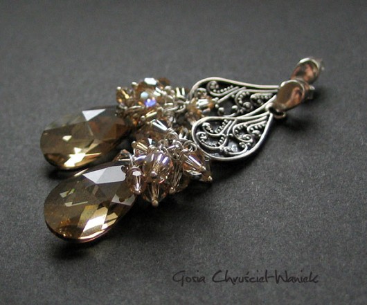 kryształ Swarovski golden shadow Gosia Chruściel-Waniek