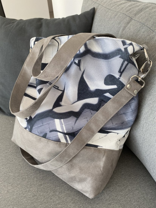 torby XXL Torba hobo XXL - print graffiti monochromatyczne