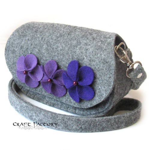 Mini PurplePops - mini torebka na pasek Craft Factory