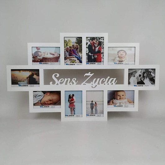 ramki na zdjęcia Multirama ramka na zdjęcia Sens Życia 10 zdjęć styl