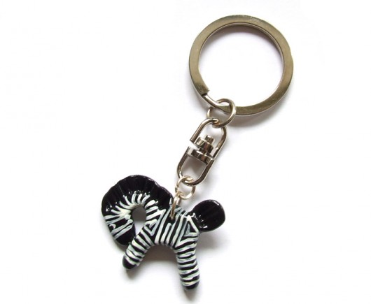 zebra breloczek PRACOWNIA Z PRZYTUPEM