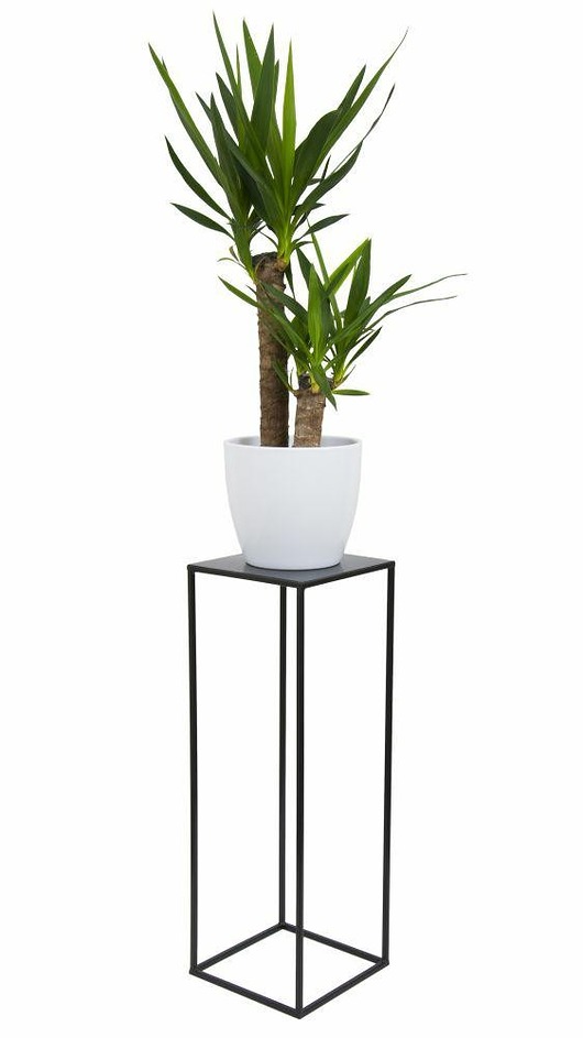 Kwietnik Stojący Loft 70 cm czarny MIA home