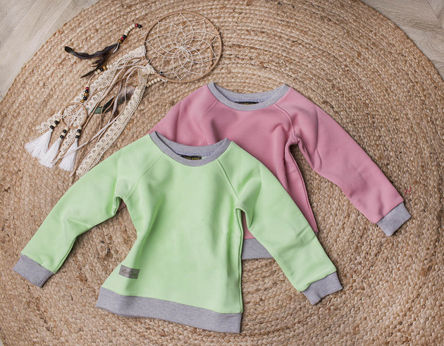 bluzy dla dziewczynki Bluza dziecięca limonka - dresy odCZAPY Kids