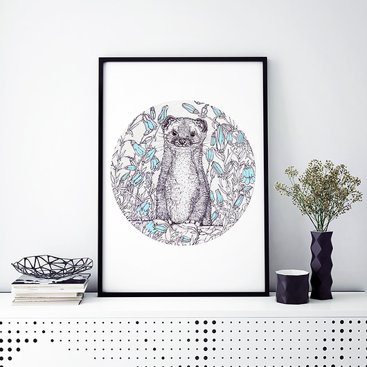 Gronostaj- grafika na ścianę BOSKE