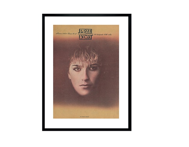grafiki i ilustracje Oprawiona okładka czasopisma Przekrój z 1986 r, aut. Wojciech Plewiński