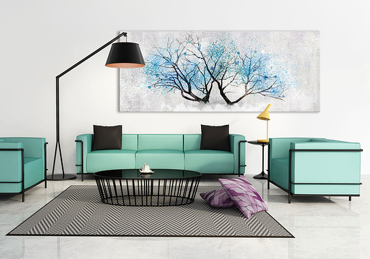 Grafika na płotnie Abstakcyjne drzewo- 150x60cm  LUdesign gallery