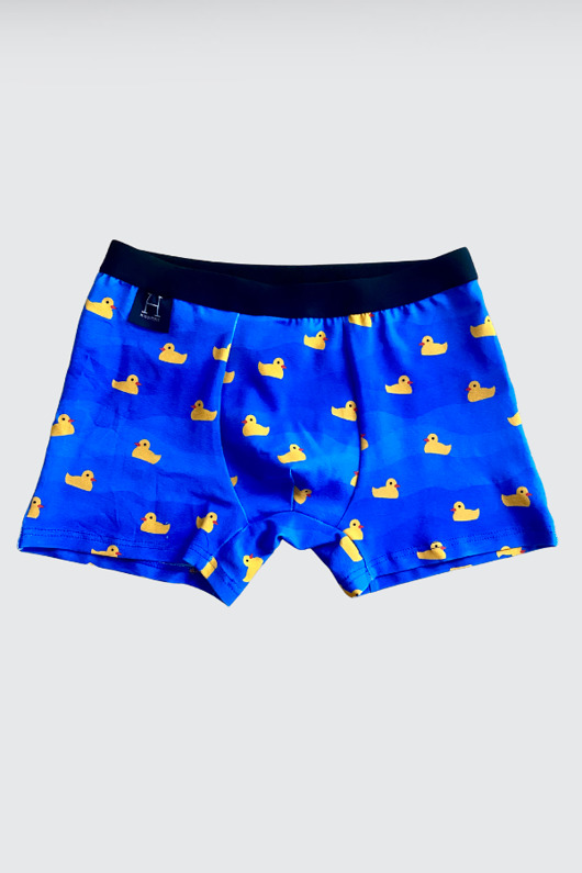 moda - inne Bokserki męskie z bawełny w GUMOWE KACZKI