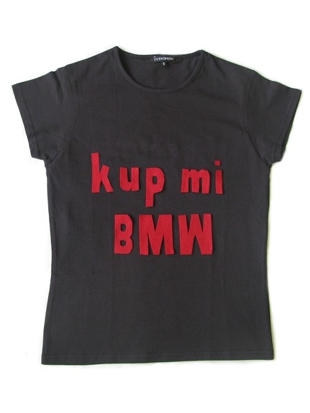 t-shirt BMW (M) czarny YULIYA BABICH