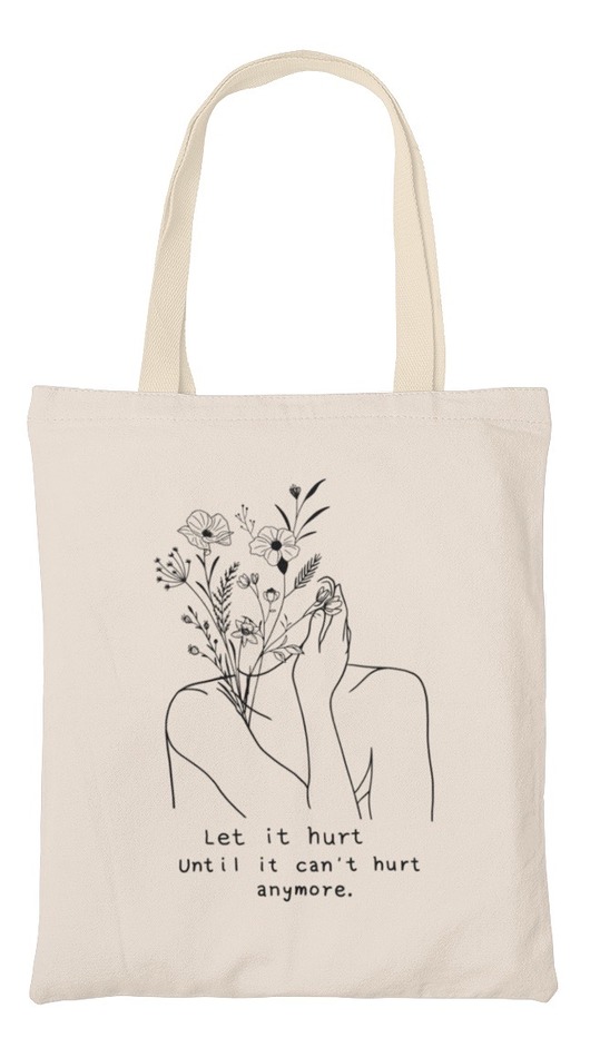 torby na zakupy Torba kwiaty rośliny line art natura serce kobieta