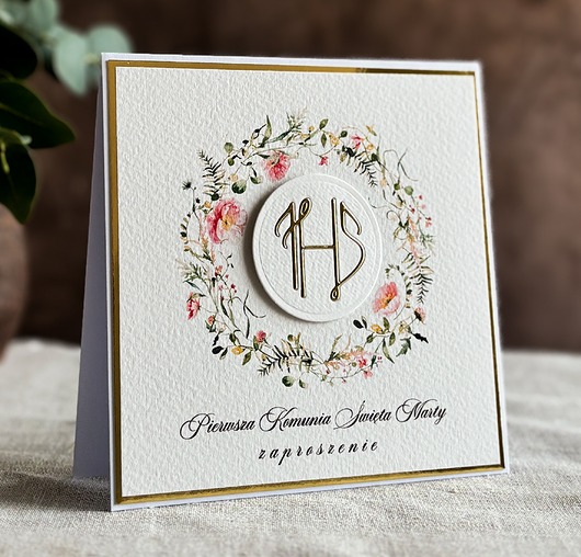 zaproszenia na komunię Zaproszenia na komunię, wzór 48E