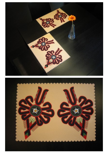 Podkładki folk -4 sztuki-zamówienie Gaul Designs