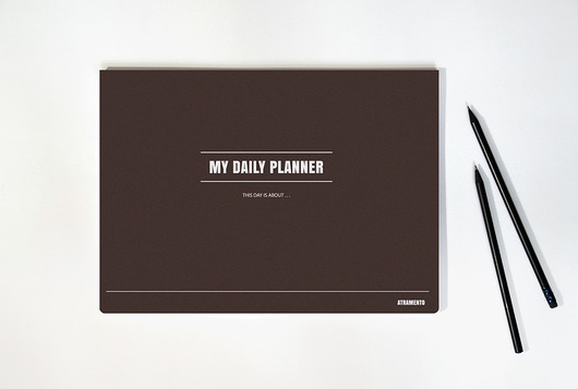My daily planner - brąz - A4 ATRAMENTO