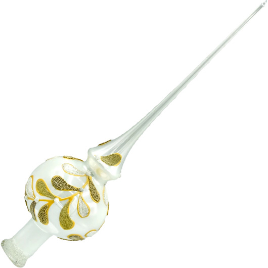 bombki Bombka choinkowa: Czubek na choinkę biały: Jemioła