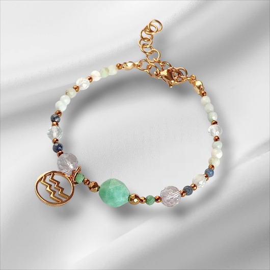 bransoletki z kamieni naturalnych WODNIK - zodiac collection - PREMIUM - nowa wersja