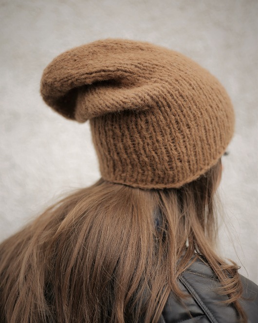 czapki damskie Przejściowa czapka z alpaki ALPACZINA 100% alpaka
